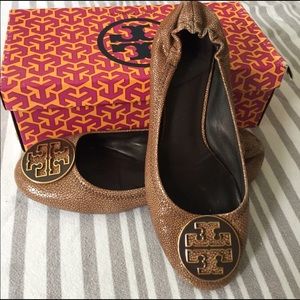 Tory Burch Brown Flats